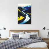 New Zealand River Valley - Canvas Print (Insitu (Slaapkamer))