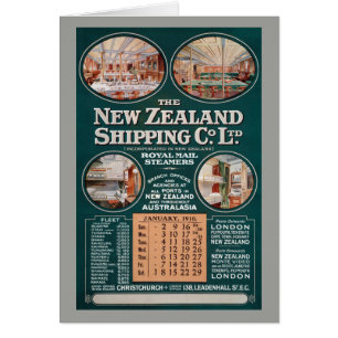 New Zealand Shipping Co. Poster vintage