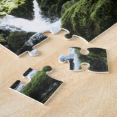 New Zealand Stream with Waterfall Natuur Photo Legpuzzel (Zijkant)