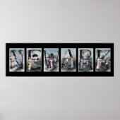 NEWARK Alphabet Letter Name Art Poster (Voorkant)