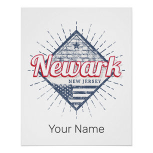 Newark City New Jersey Verenigde Staten Verenigde Perfect Poster