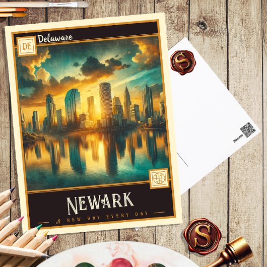 Newark, Delaware | Carte postale Vintage