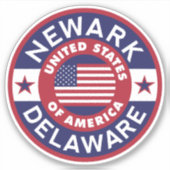 NEWARK, Delaware Sticker (Voorkant)