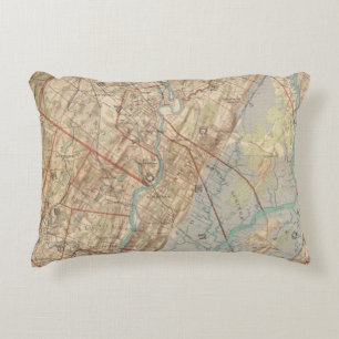 Newark en Paterson, New Jersey Decoratief Kussen