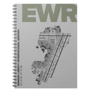 Newark Liberty Airport (EWR) Diagram Notitieboek