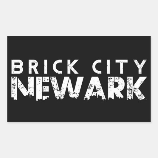 Newark, New Jersey - Brick City - STICKERS (Devant)