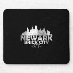 Newark New Jersey Nj Brick City Silhouet Muismat
