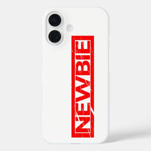 Newbie Stamp Case-Mate iPhone Case (Achterkant)