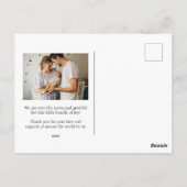 Newborn Baby aankondiging Briefkaart (Achterkant)