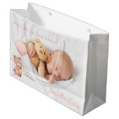 Newborn Baby Gift Bag Groot Cadeauzakje (Voorkant Gekanteld)