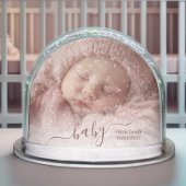 Newborn Baby Keepsake - Photo Personalized Sneeuwbol