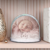 Newborn Baby Keepsake - Photo Personalized Sneeuwbol