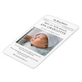 Newborn Baby Newspaper Flexible Photo Magnet (Côté Gauche)