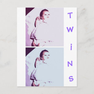 Newborn Baby Twins Briefkaart