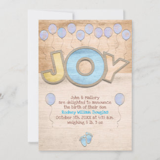 Newborn Boy Boy Aankondiging