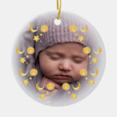 Newborn Elegant Ceramic Ornament (Voorkant)