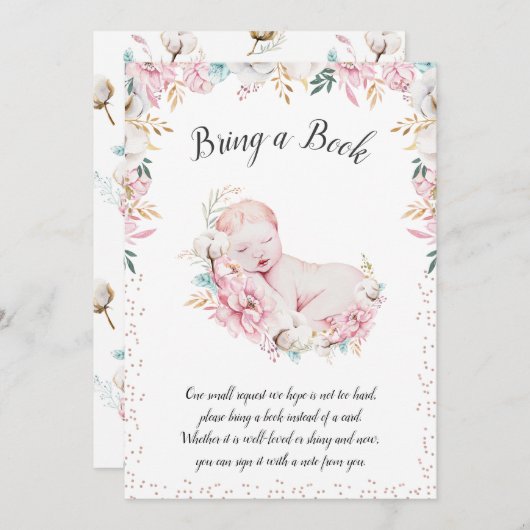 Newborn Floral brengt boek mee Kaart (Voorkant / Achterkant)
