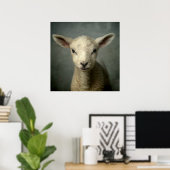 Newborn Lamb Poster (Thuiskantoor)