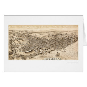 Newburgh, NY Panoramic Map - 1900