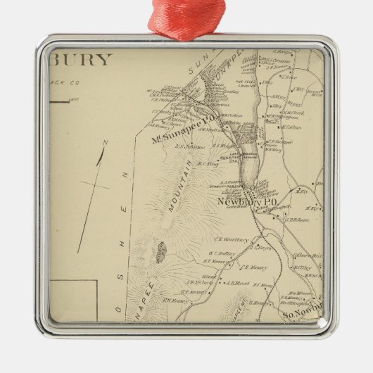 Newbury Metalen Ornament (Voorkant)