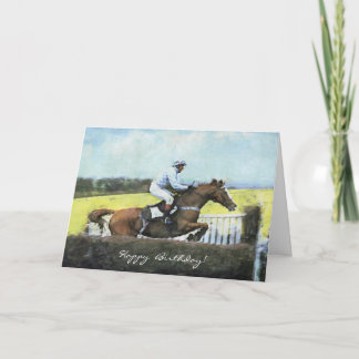 Newbury steeplechase verjaardag kaart