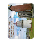 Newburyport Harbor Range Lights, MA Flexi Magnet Magneet (Verticaal)