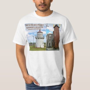 Newburyport Harbour Range Lights, Massaal. T-shirt