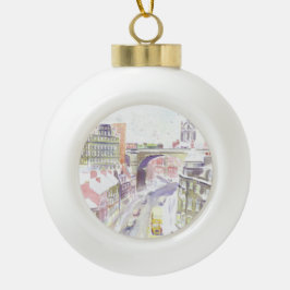 Newcastle AEC Regent Kerstmis bauble Keramische Bal Ornament