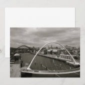 Newcastle Bridge sur invitation de Tyne (Devant / Derrière)