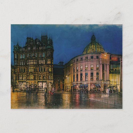 Newcastle City Engeland, VK Briefkaart (Voorkant)