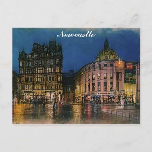 Newcastle England Artistic Briefkaart (Voorkant)