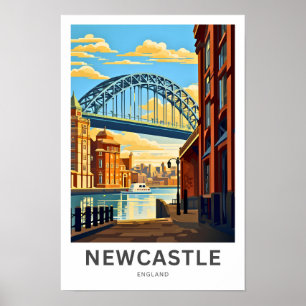 Newcastle England Reisposter Poster