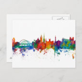 Newcastle England Skyline Briefkaart (Voorkant / Achterkant)