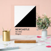 Newcastle Magpie - Arrière - plan clair (Mariage)