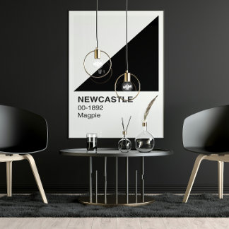 Newcastle Magpie - Witte grens Perfect Poster
