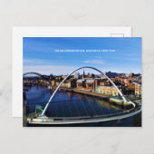 Newcastle Millennium Bridge Briefkaart (Voorkant / Achterkant)