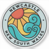 Newcastle, NSW Australië Sticker (Voorkant)