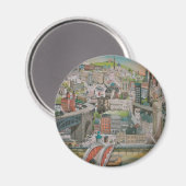 Newcastle on Tyne through the Years Magnet (Recto/Verso)