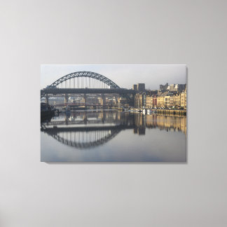 Newcastle Quayside & the Tyne Bridge Canvas Afdruk