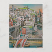 Newcastle sur Tyne à travers les années Carte post (Devant)