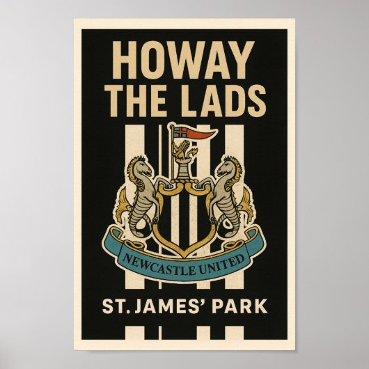 Newcastle United Poster (Voorkant)