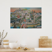 Newcastle upon Tyne, Angleterre Poster (Cuisine)