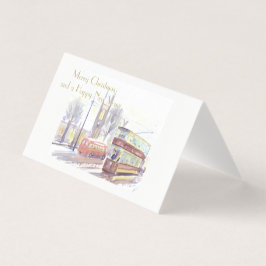 Newcastle upon Tyne H klasse tram Kerstkaarten Kaart