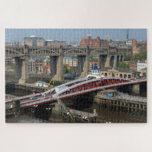 Newcastle upon Tyne, Verenigd Koninkrijk. Spoorweg Legpuzzel