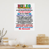 Newest  Version School Teacher's Poster (Keuken)