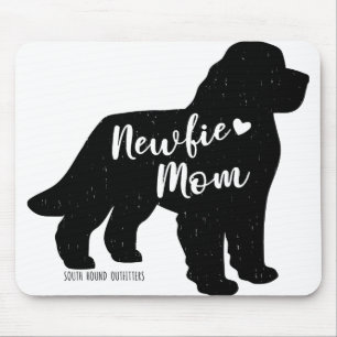 Newfie Mam, Newfoundland Dog Silhouette Muismat
