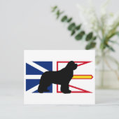 newfie silo op Flag_of_Newfoundland_and_Labrador.p Briefkaart (Staand voorkant)
