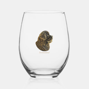 Newfie Stemless Wine Glass Wijnglas Zonder Voet