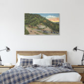 Newfound Gap, TN - Laura Spelman Memorial Canvas Afdruk (Insitu (Slaapkamer))
