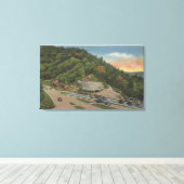 Newfound Gap, TN - Laura Spelman Memorial Canvas Afdruk (Insitu (Houten vloer))